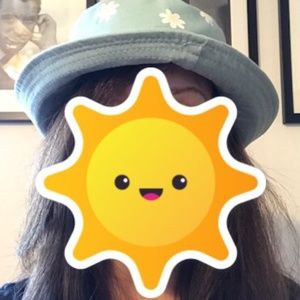 Unisex Reversible Soft Green/Soft Green with Flower Fisherman/Bucket Hat